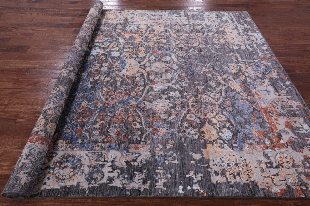 Wool & Silk Persian Handmade Rug 7' 11" X 10' 0" - Q13511