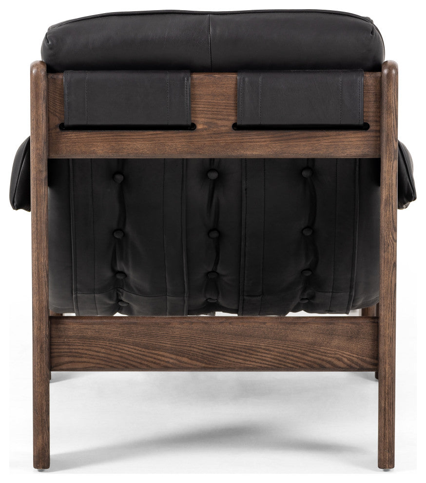 Halston Chair WithOttoman-Heirloom Black