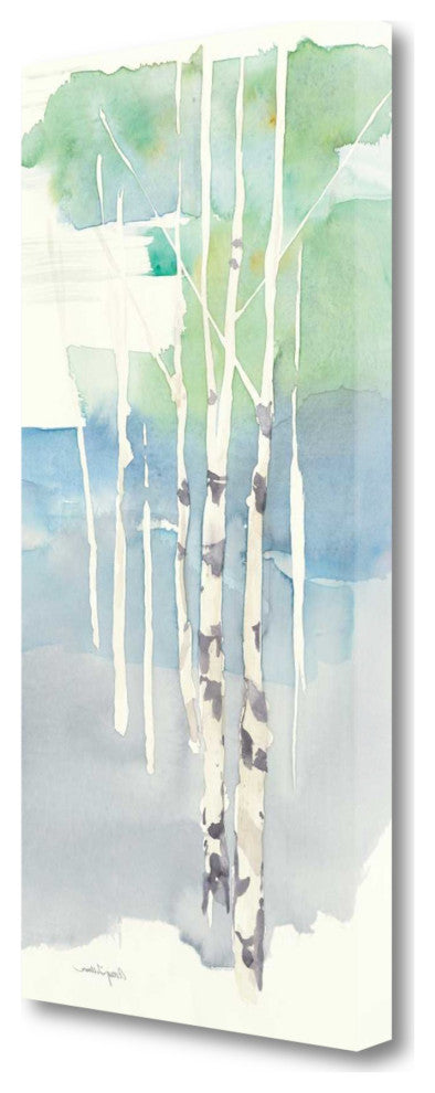 Watercolor Abstract Forest 1 Giclee Wrap Canvas Wall Art