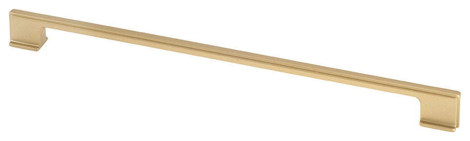 Topex Thin Square Cabinet Pull Handle Matte Brass 320mm CTC