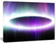 Beautiful Purple Northern Lights, Oversized Abstract Canvas Art Print, 60x40