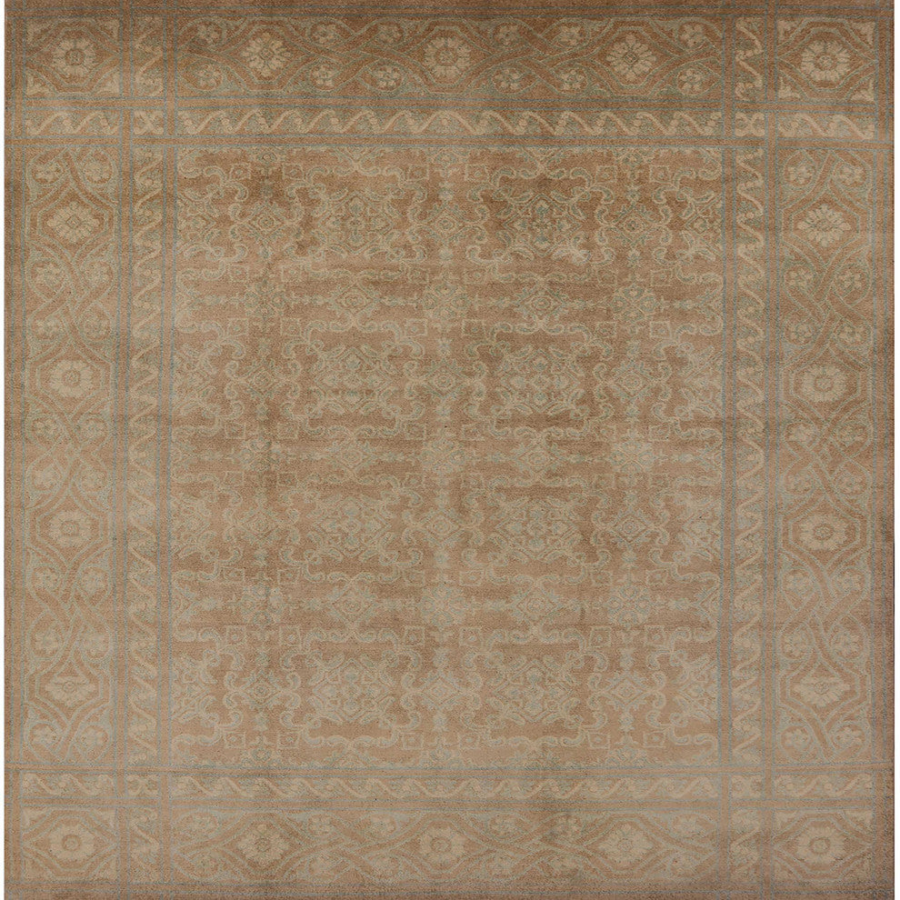 Ahgly Company Indoor Square Mid-Century Modern Area Rugs, 6' Square