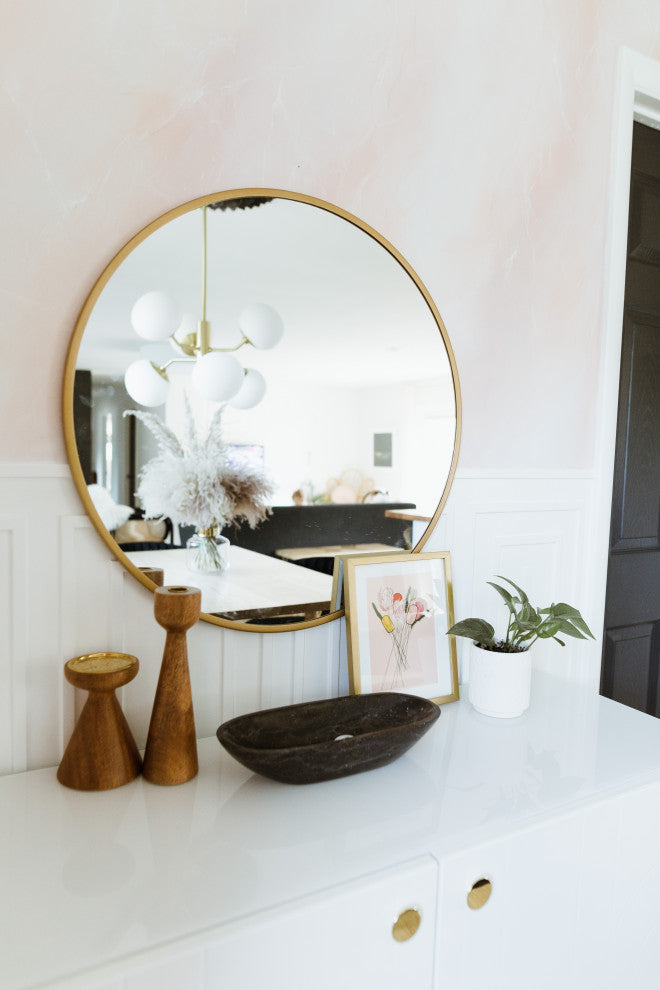 Estee 6-Light Chandelier, Opal Etched Glass, Finish: Aged Brass