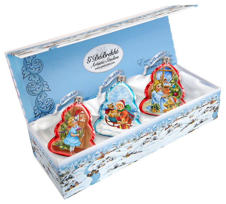 Kids Play, Set of 3 Ornament