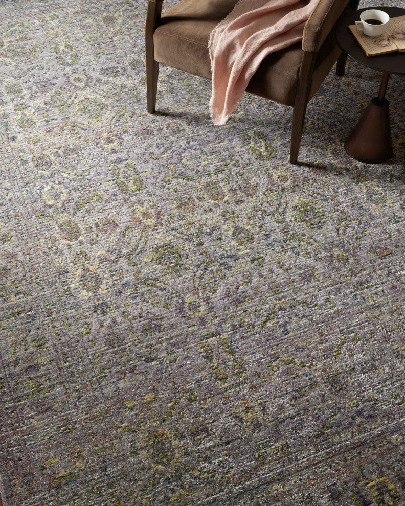Jean Stoffer x Loloi Bradbury Grey / Multi 18" x 18" Sample Rug