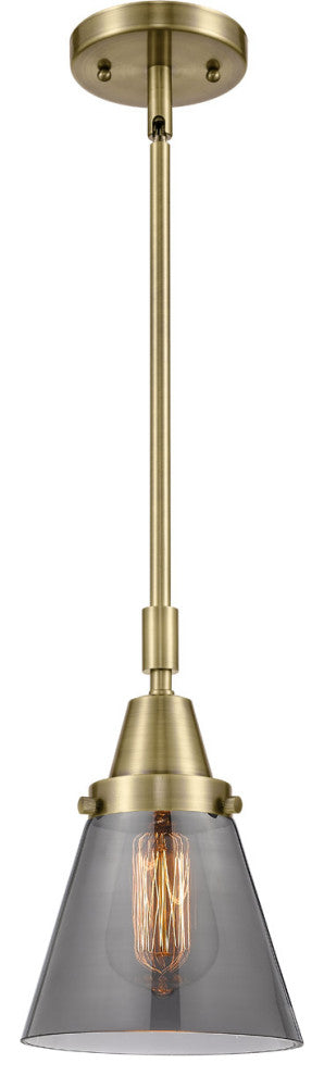 Innovations Lighting 447-1S-AB-G63 Small Cone 1 Light 6" Mini Pendant