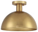 1-Light Ceiling Light, Natural Brass