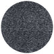 8' Black Heather Round Indoor Shag Rug