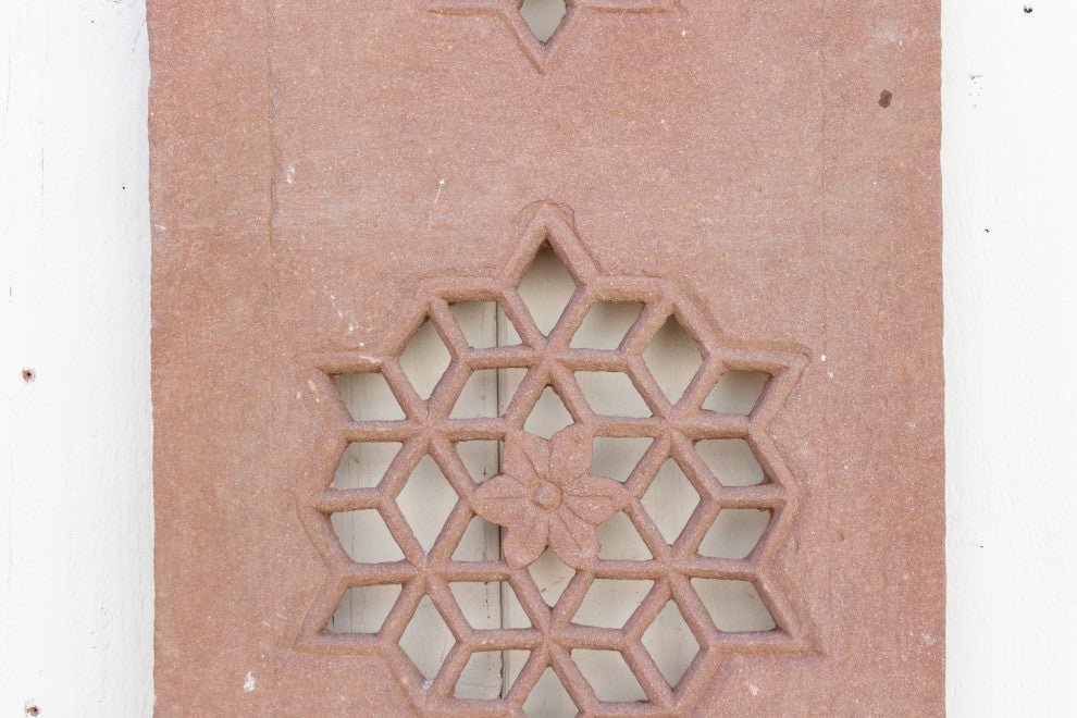 Lotus Medalion Sandstone Window Panel