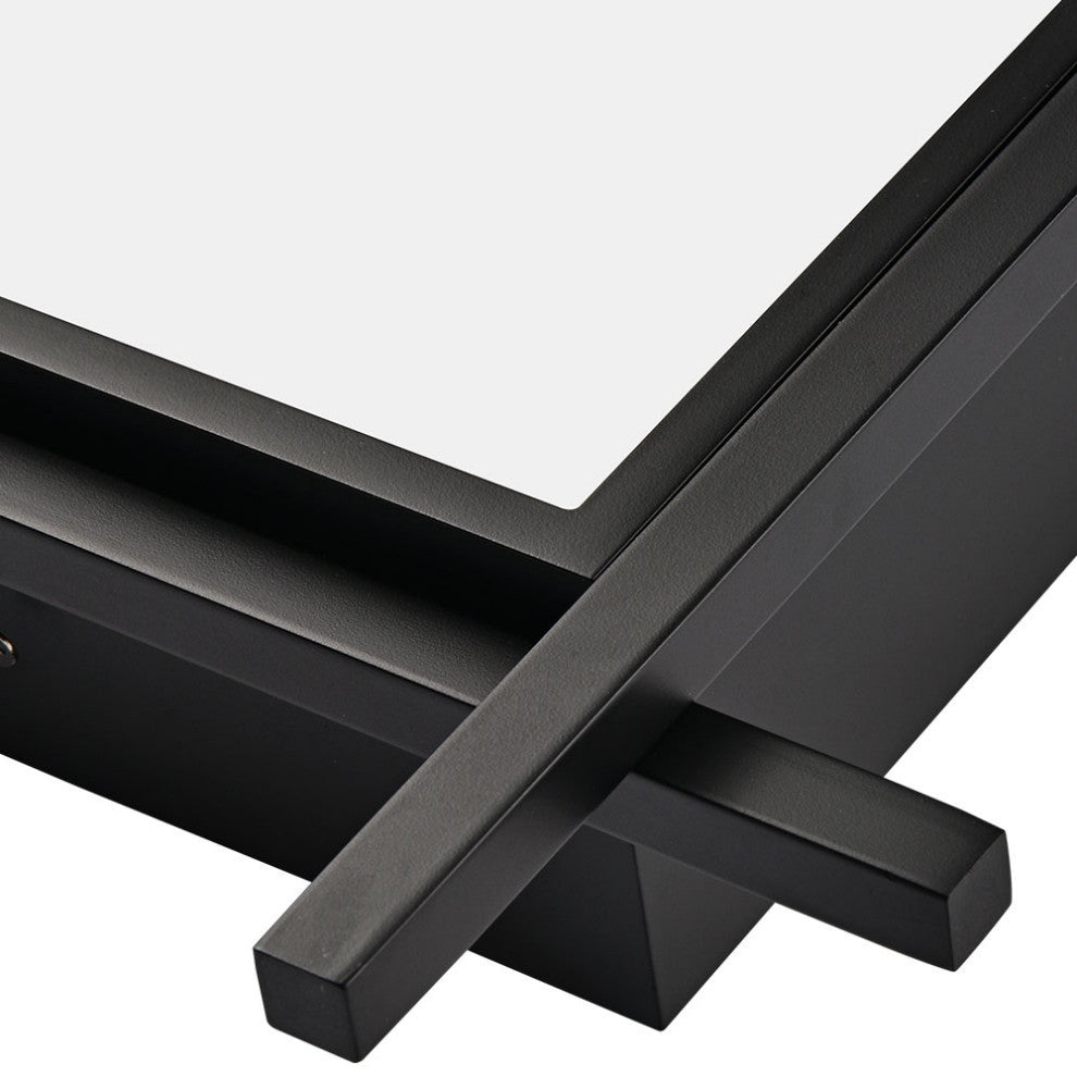 Radium 19" ETL Certified Integrated LED Ceiling Fixture, Black
