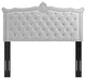 Louisa Tufted Performance Velvet King/California King Headboard, Light Gray