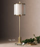 Contemporary Silm Brass Metal Buffet Lamp