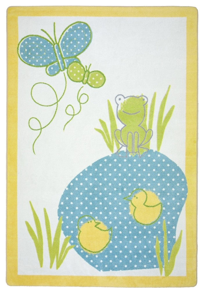 Kid Essentials Rug, Polka Dot Pool, 7'8"x10'9"