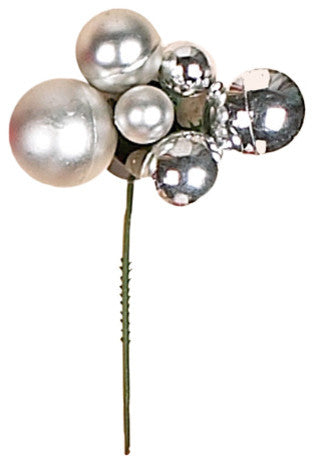 Silver Christmas Ball, Set of 7