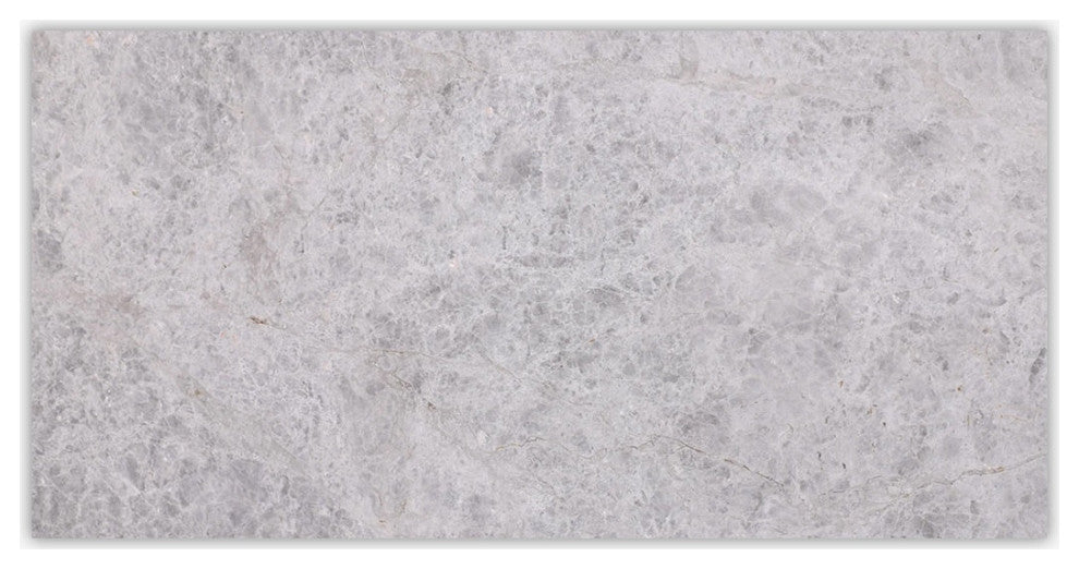 Silver Gray Light Honed 12x24 Marble Tile