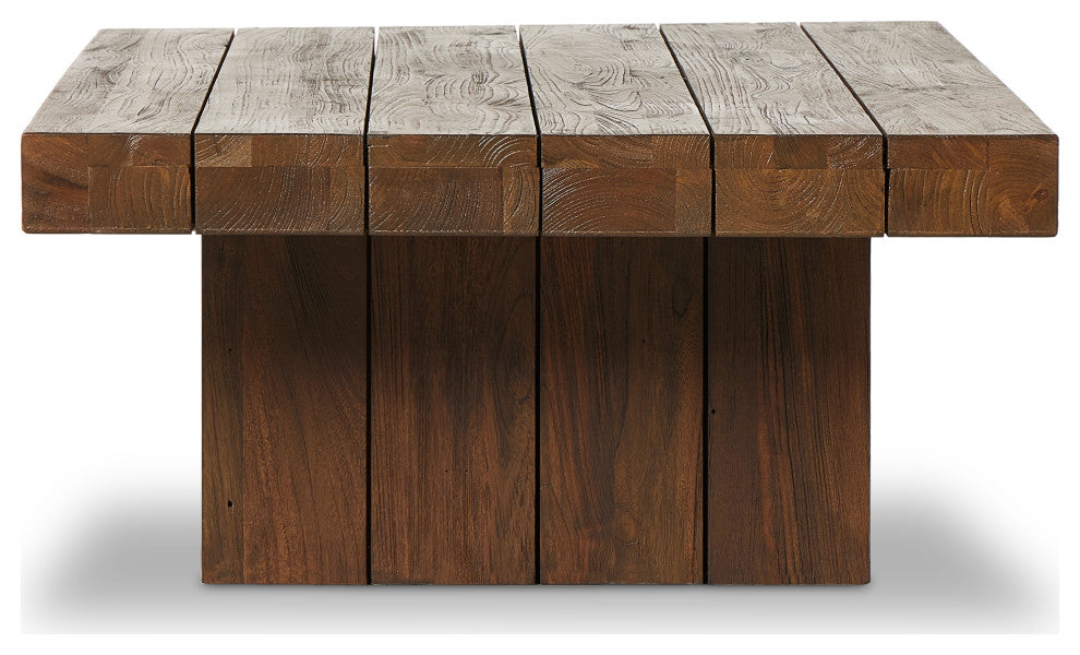Encino Outdoor Coffee Table-Brown