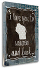 "Wisconsin And Back" By Katie Doucette, Giclee Print on Gallery Wrap Canvas