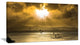 "Glittering Sun Among Heavy Clouds" Seashore Canvas Print, 32"x16"
