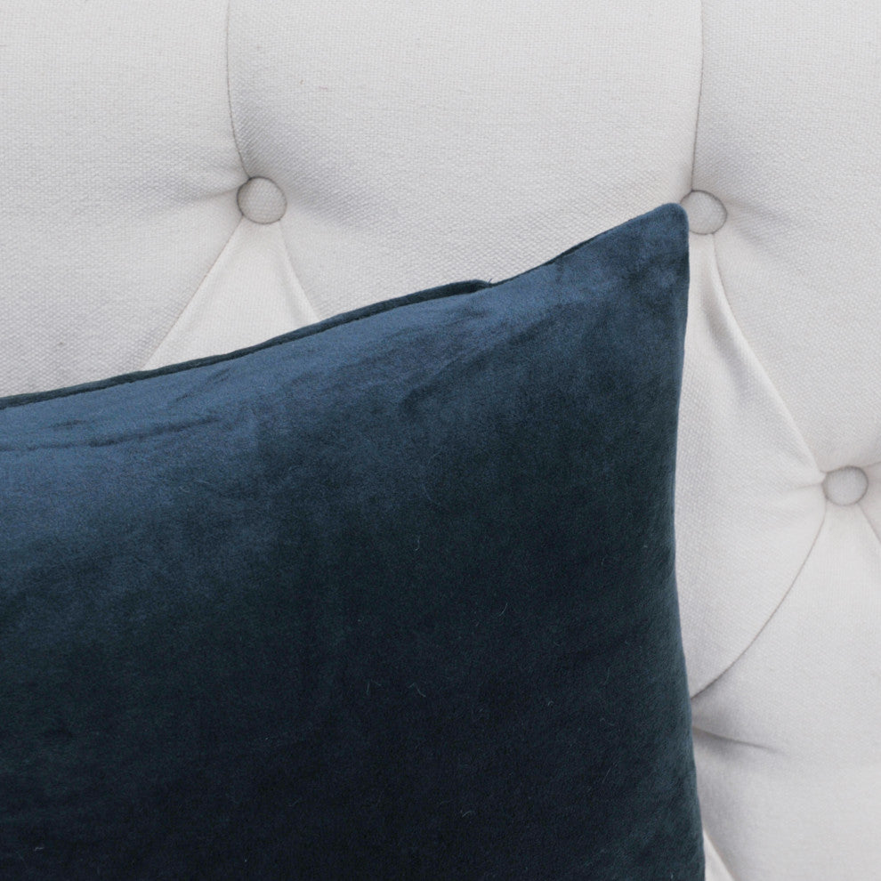 Supersoft Throw Pillow Cover 4 Piece Set, Navy Blazer