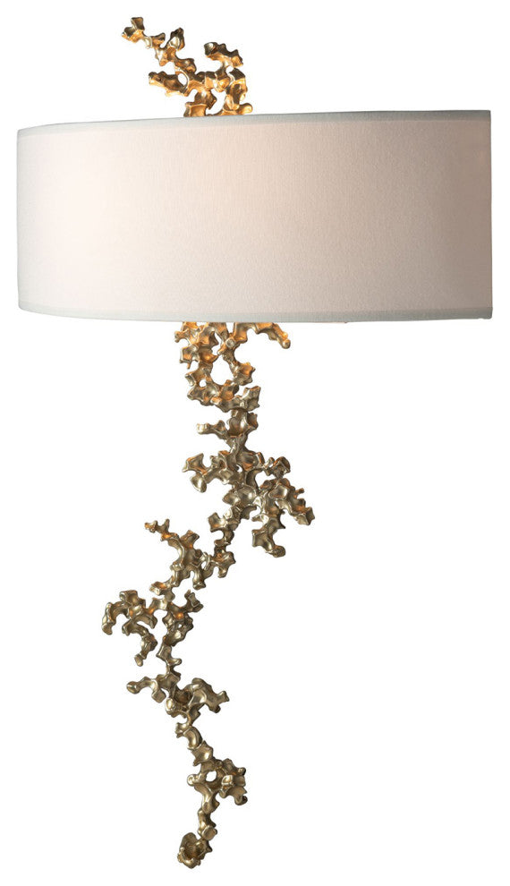 Coral Sconce, Modern Brass