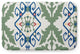 34" x 21" Bombay Medallion Bathmat, Dark Cobalt Blue
