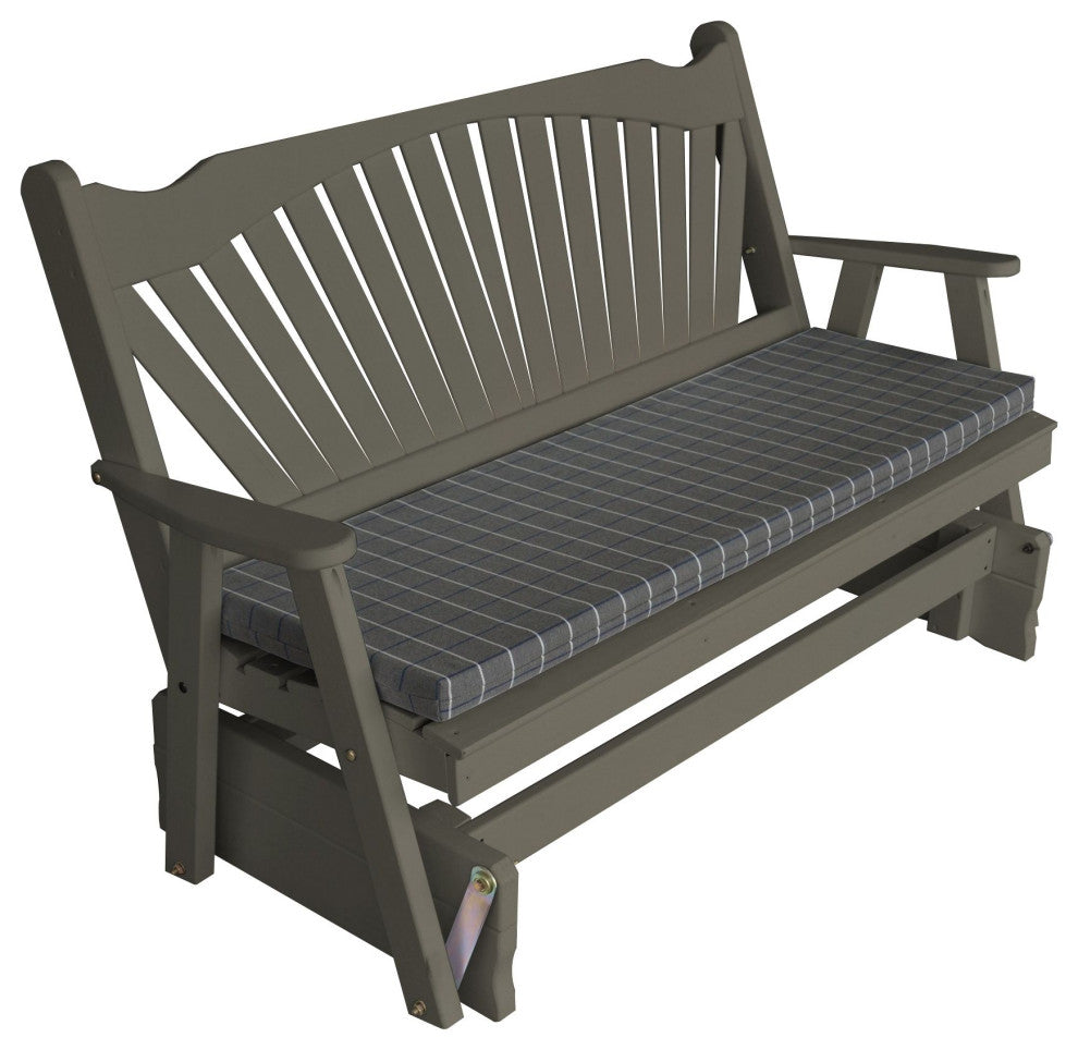Pine Fanback Glider, Olive Gray, 6 Foot