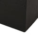 Felipe Outdoor Cast Stone Square Planter, Black, Large