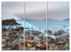 "Stones on Shore of Port Shelter HK" Metal Wall Art, 3 Panels, 36"x28"