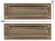 Mail Slot 3"x10", Antique Brass