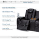 Seatcraft Aeris Home Theater Seating, Black, Loveseat