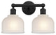 Innovations 616-2W-BK-G411 2 Light 14.5" Bath Vanity Light, Matte Black