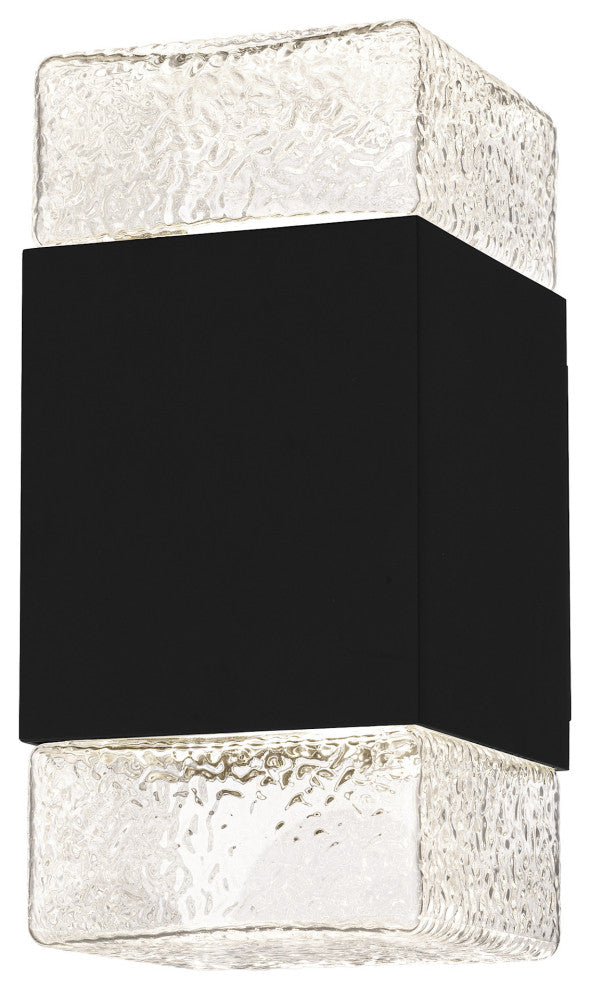Quoizel SAX8305 Saxton 10" Tall LED Outdoor Wall Sconce - Matte Black