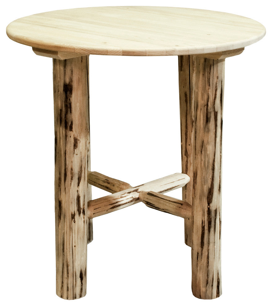 Montana Collection Bistro Table, Clear Lacquer Finish