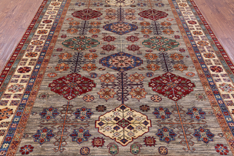 Handmade Super Kazak Wool Rug 8' 3" X 11' 3" - Q12417