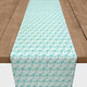 Teal Geo Triangles 16x72 Table Runner