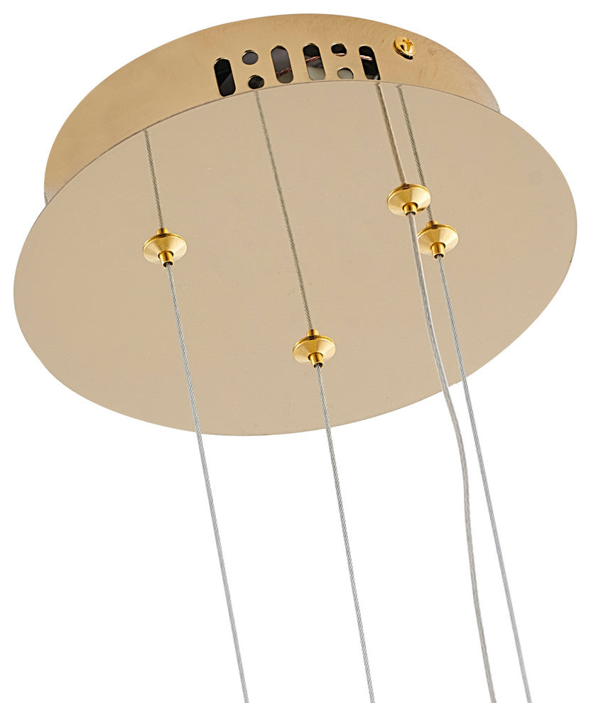 Bethel International LX61P10G 1-Light LED Pendant, Gold