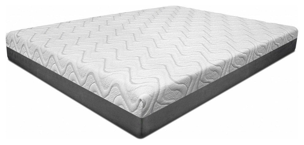 84" X 72" X 10" Gel Memory Foam Patterned Fabric California King Mattress