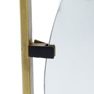Gewnee 32x1x32" Poppy Mirror with Gold Metal Frame