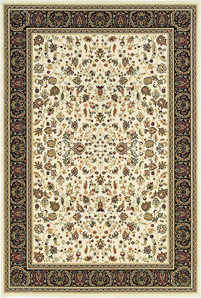 Oriental Weavers Kashan Ivory/ Black Oriental Indoor Area Rug 7'10"X10'10"