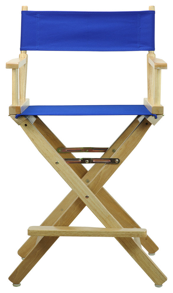 024" Director's Chair Natural Frame-Royal Blue Canvas
