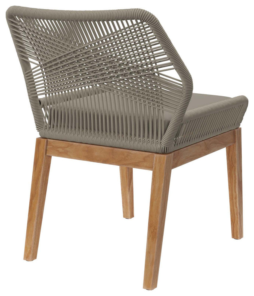 Wellspring Outdoor Patio Teak Wood Dining Chair