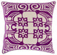 Surya Eleonore ELN-002 22"x22" Pillow Kit, Beige/Taupe/Dark Purple