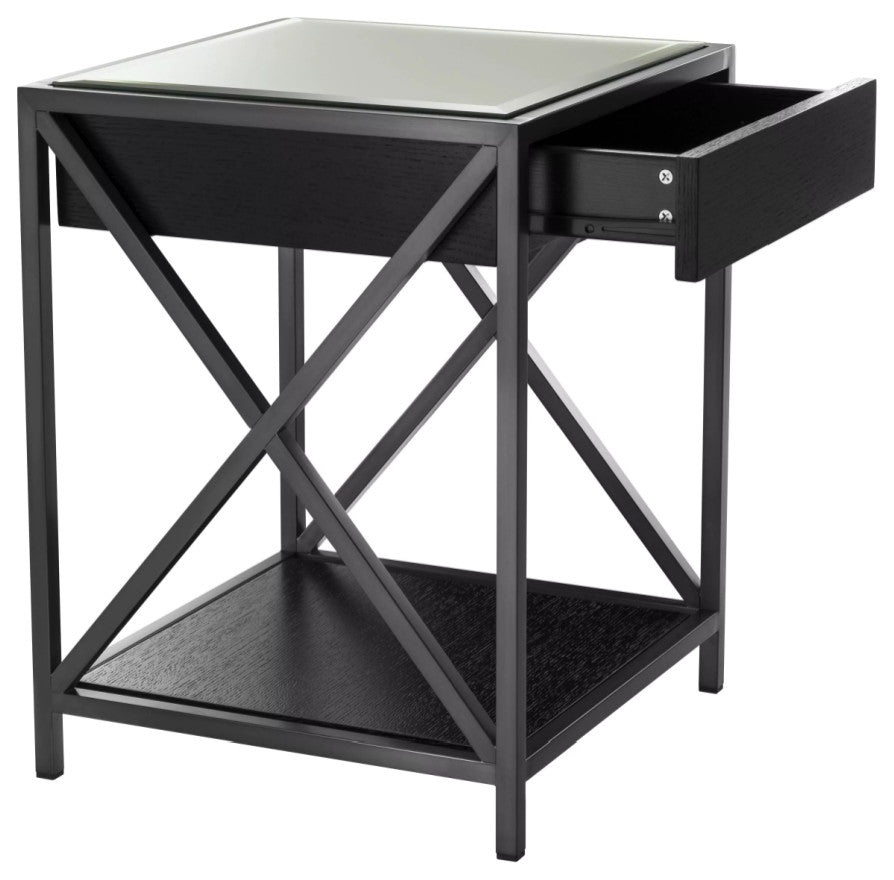 Bronze Bedside Table, Eichholtz Beverly Hills