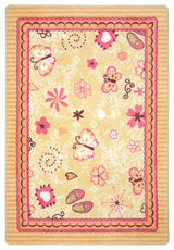 Kid Essentials Rug, Hearts and Flowers, 3'10"x5'4"