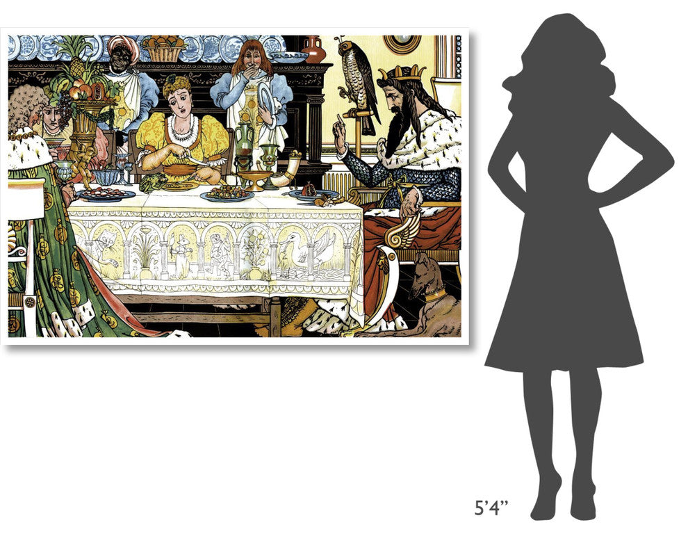"Frog Prince Title Page" Digital Paper Print by Walter Crane, 62"x42"