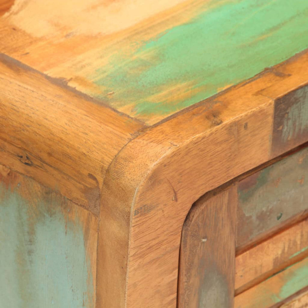 vidaXL Nightstand Storage Bedside Cabinet Nightstand Solid Reclaimed Wood