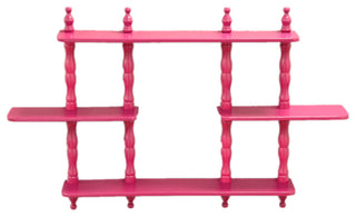 3 Tier Wall Shelf, Purple