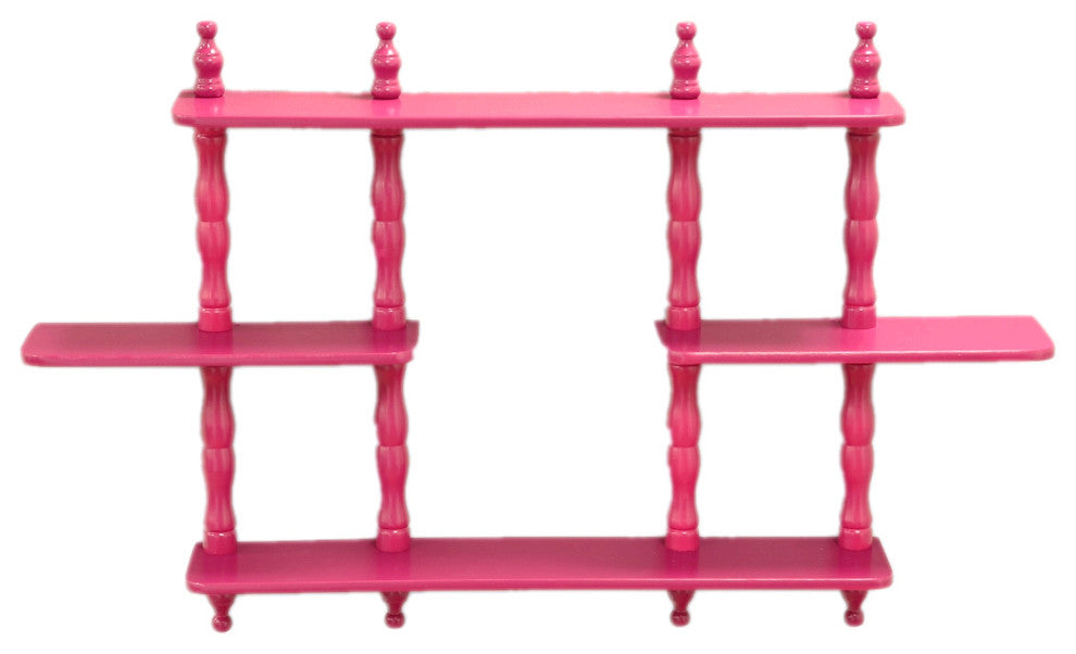 3 Tier Wall Shelf, Purple