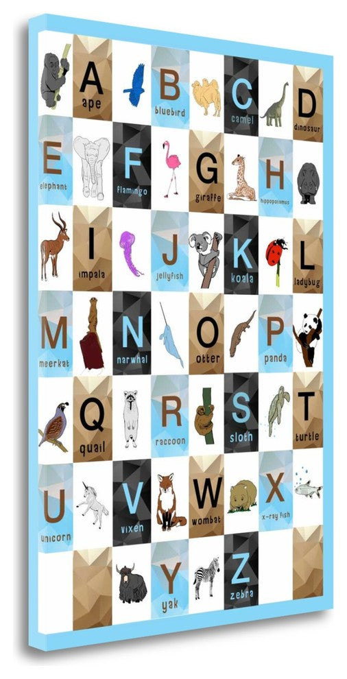 "Alphabet - Boys" By Aubree Perrenoud, Giclee Print on Gallery Wrap Canvas