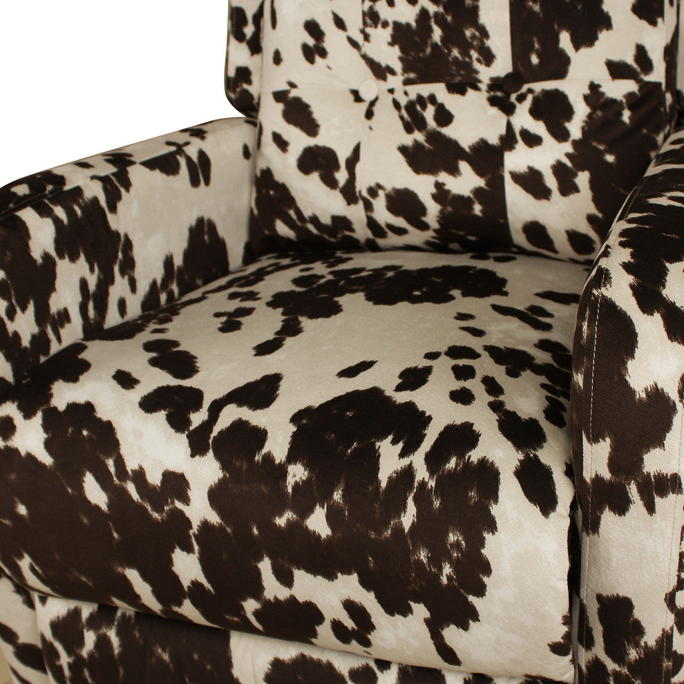 Polyester 27.2" Recliner Chairs, Brown